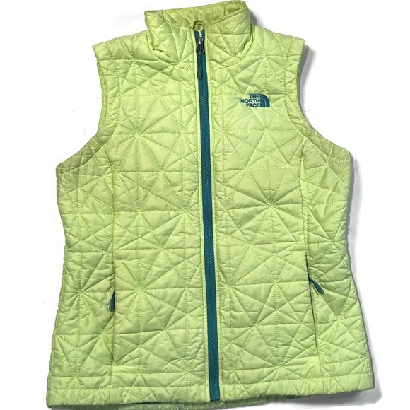 The North Face Womens Tamburello Vest Small Yellow Full Zip - Picture 1 of 11